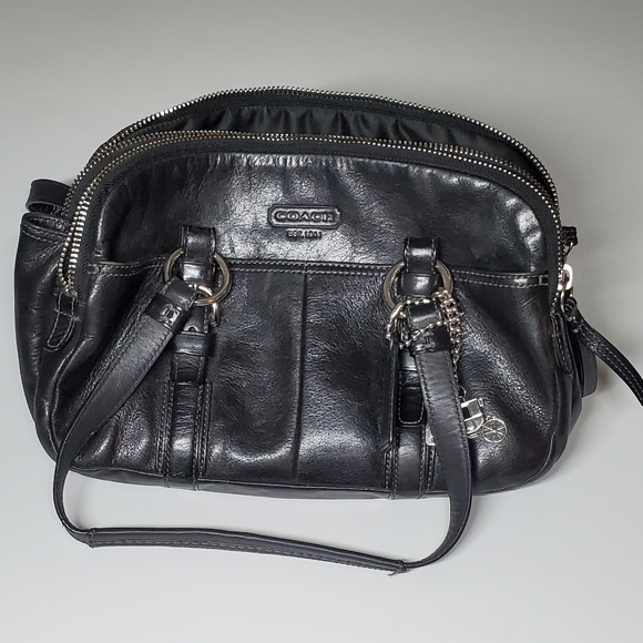 Coach Handbags - Coach Bonnie Soho Black Leather Satchel Bag